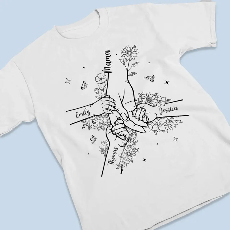 Custom Name Floral Pinky Promise Gifts - Personalized Apparel