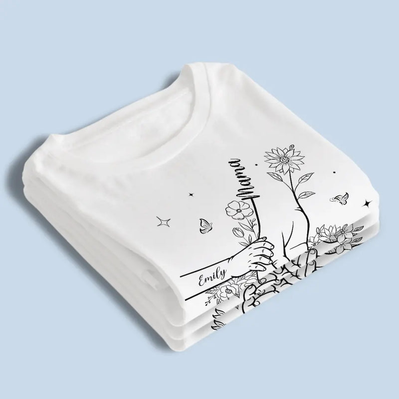 Custom Name Floral Pinky Promise Gifts - Personalized Apparel