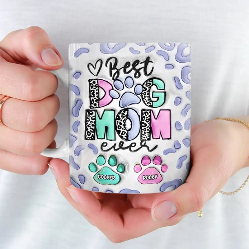 Custom Name Dog Mom Gifts for Women - Personalized Mugs