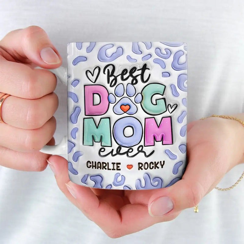 Custom Name Best Dog Mom Gifts - Personalized Mugs