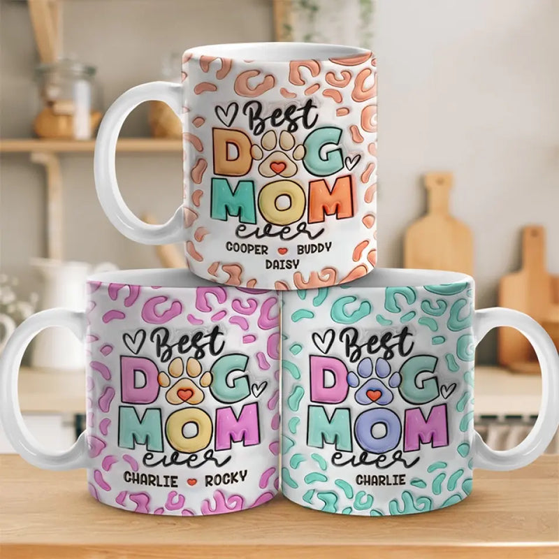 Custom Name Best Dog Mom Gifts - Personalized Mugs