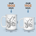 Custom Name Family Flower Gifts - Personalized Mugs