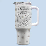 Custom Name Daughter Gifts for Mom - Personalized 40 Oz Tumbler With Handle