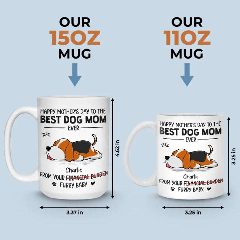 Custom Name Mother's Day Gifts for Dog Moms - Personalized Mugs