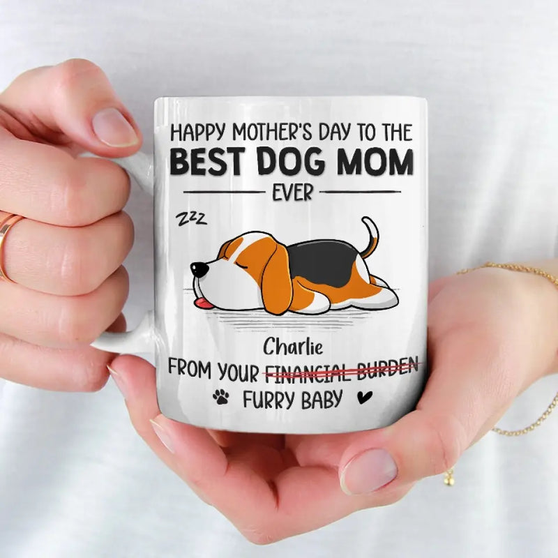 Custom Name Mother's Day Gifts for Dog Moms - Personalized Mugs