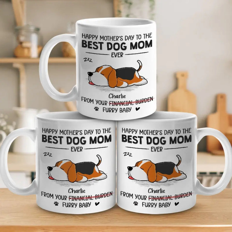 Custom Name Mother's Day Gifts for Dog Moms - Personalized Mugs
