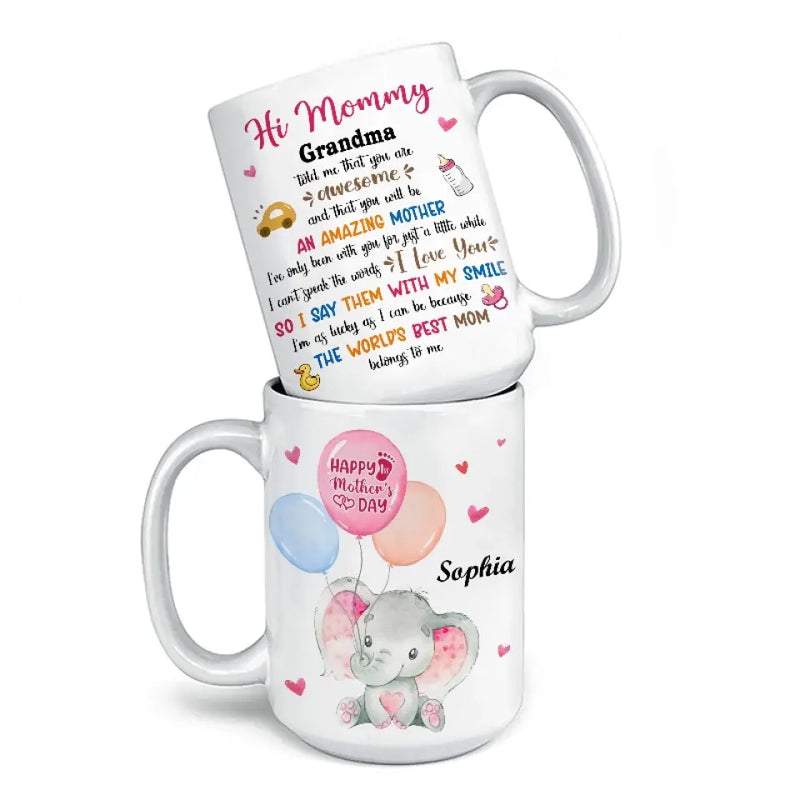 Custom Name Mother's Day Gifts for Mom - Personalized Mugs