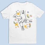Custom Name Family Flower Gifts for Mom - Personalized Apparel