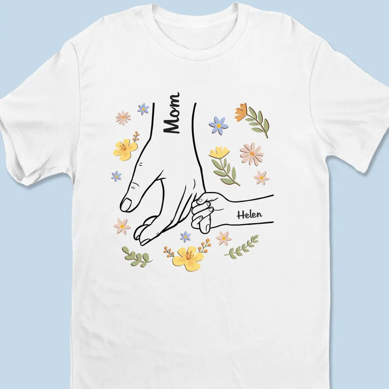 Custom Name Family Flower Gifts for Mom - Personalized Apparel