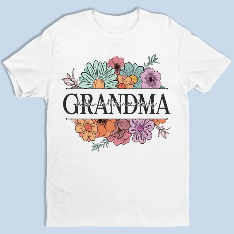 Colorful Floral Grandma Gifts for Grandmothers - Apparel