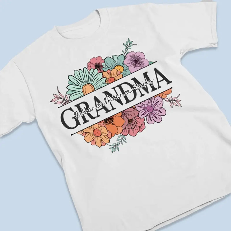 Colorful Floral Grandma Gifts for Grandmothers - Apparel