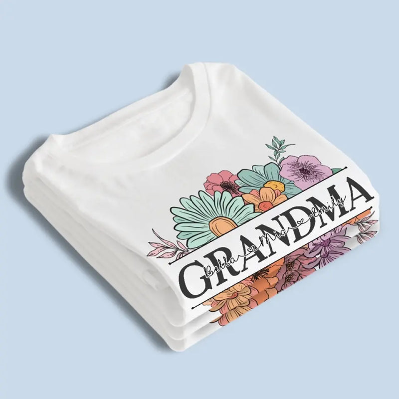 Colorful Floral Grandma Gifts for Grandmothers - Apparel