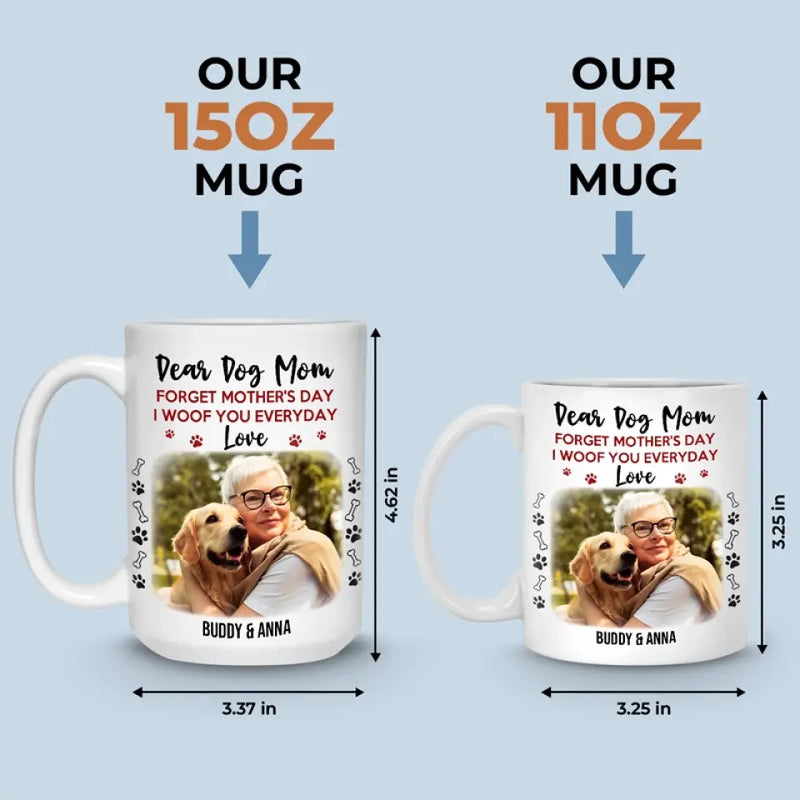 Custom Photo Dog Mom Mother's Day Gifts - Personalized Mugs
