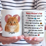 Custom Cat Photo Mother's Day Gifts for Cat Moms - Personalized Mugs