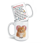 Custom Cat Photo Mother's Day Gifts for Cat Moms - Personalized Mugs