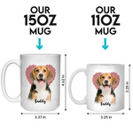 Custom Pet Photo Mother's Day Gifts for Dog Moms - Personalized Mugs