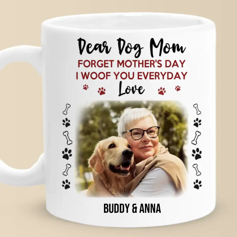 Custom Photo Dog Mom Mother's Day Gifts - Personalized Mugs