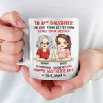 Custom Name Mother Daughter Mother's Day Gifts - Personalized Mugs