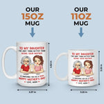 Custom Name Mother Daughter Mother's Day Gifts - Personalized Mugs