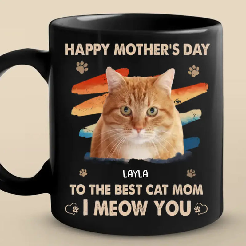 Custom Pet Photo Mother's Day Gifts for Cat Moms - Personalized Mug