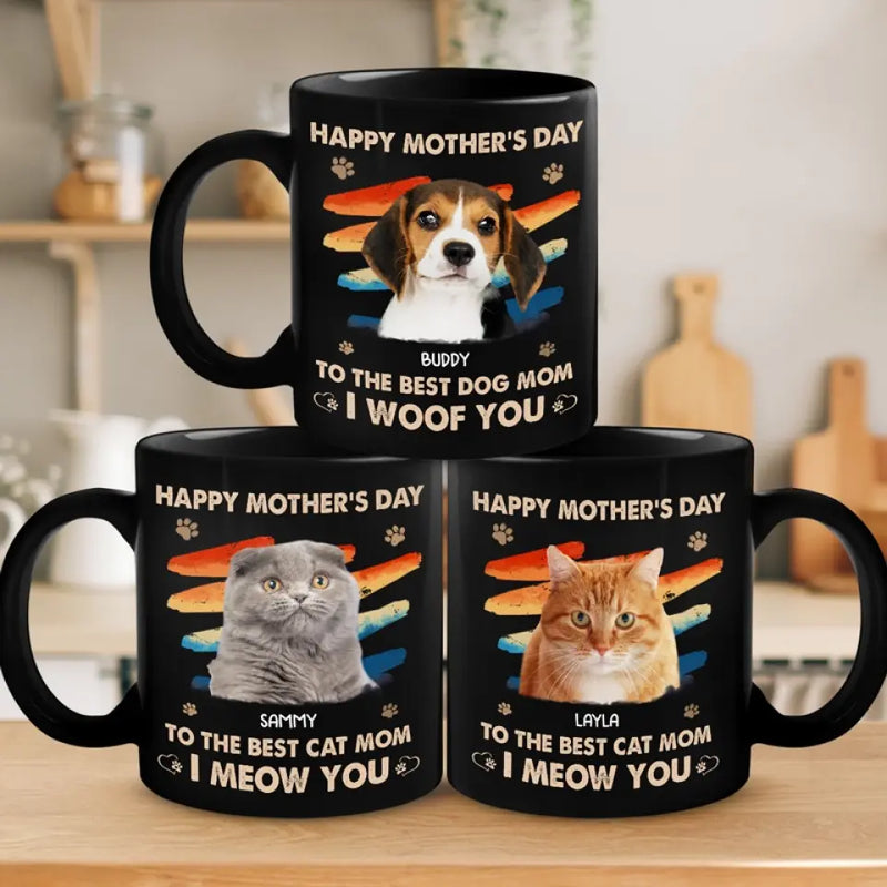 Custom Pet Photo Mother's Day Gifts for Cat Moms - Personalized Mug