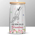 Custom Name Grandma Gifts for Grandmothers - Personalized Glass Cup