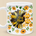 Custom Name Dog Mom Sunflower Gifts - Personalized Mugs
