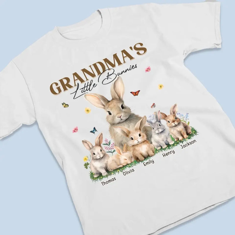 Custom Name Bunny Gifts for Grandma - Personalized Apparel