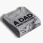 Custom Name Dad and Dog Gifts - Personalized Apparel