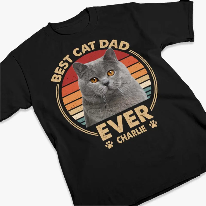 Custom Name Best Cat Dad Gifts for Cat Lovers - Personalized Apparel