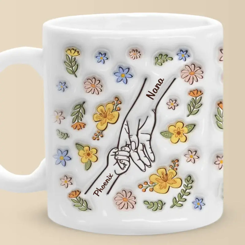 Custom Name Friendship Hand Design Gifts - Personalized Mugs