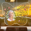 Custom Photo Forever Present In Our Hearts - Memorial Personalized Custom Car Ornament - Acrylic Custom Shaped - Sympathy Gift For Family Members