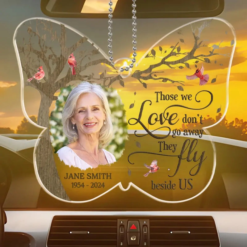 Custom Photo Memorial Car Ornament - Personalized Car Ornament
