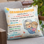 Custom Name Grandma Granddaughter Comfort Gifts - Personalized Pillow