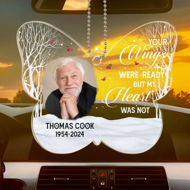 Custom Photo Memorial Angel Gifts - Personalized Car Ornament