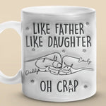 Custom Name Funny Father Daughter Gifts - Personalized Mugs