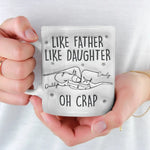 Custom Name Funny Father Daughter Gifts - Personalized Mugs