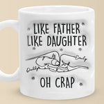 Custom Name Funny Father Daughter Gifts - Personalized Mugs