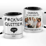Custom Photo Retirement Gifts for Coworkers - Personalized Accent Mugs