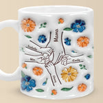 Custom Name Floral Gifts for Mom - Personalized Mug