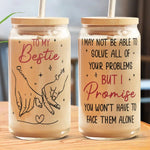 Bestie Friendship Quote Gifts - Glass Cup