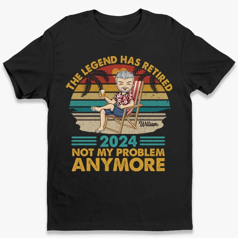 Custom Name Retirement Legend Gifts for Men - Personalized Apparel