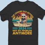 Custom Name Retirement Legend Gifts for Men - Personalized Apparel