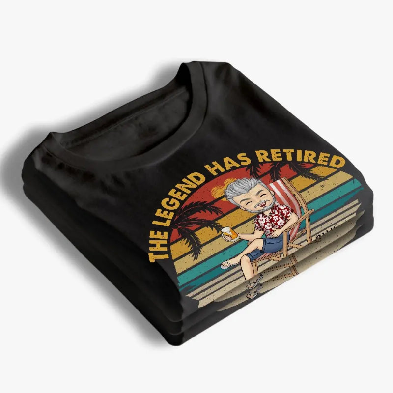 Custom Name Retirement Legend Gifts for Men - Personalized Apparel