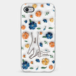 Custom Name Family Hands Floral Gifts - Personalized Phone Case