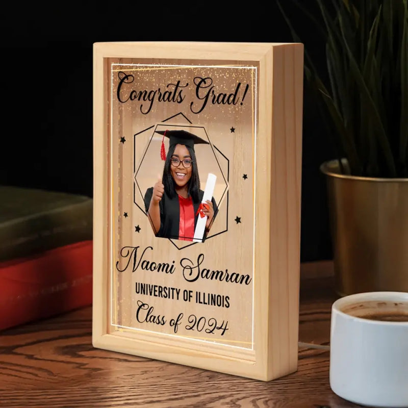 Custom Photo Graduation Gifts - Personalized Frame Light Box