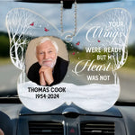 Custom Photo Memorial Angel Gifts - Personalized Car Ornament