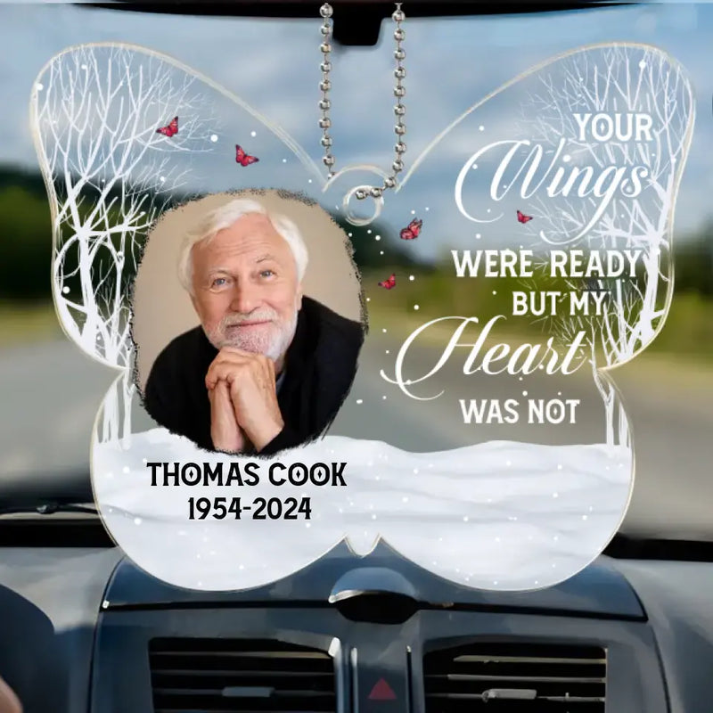 Custom Photo Memorial Angel Gifts - Personalized Car Ornament