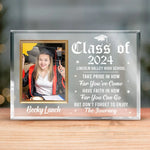 Custom Photo Graduation Gifts for High School Graduates - Personalized Shaped Acrylic Plaque