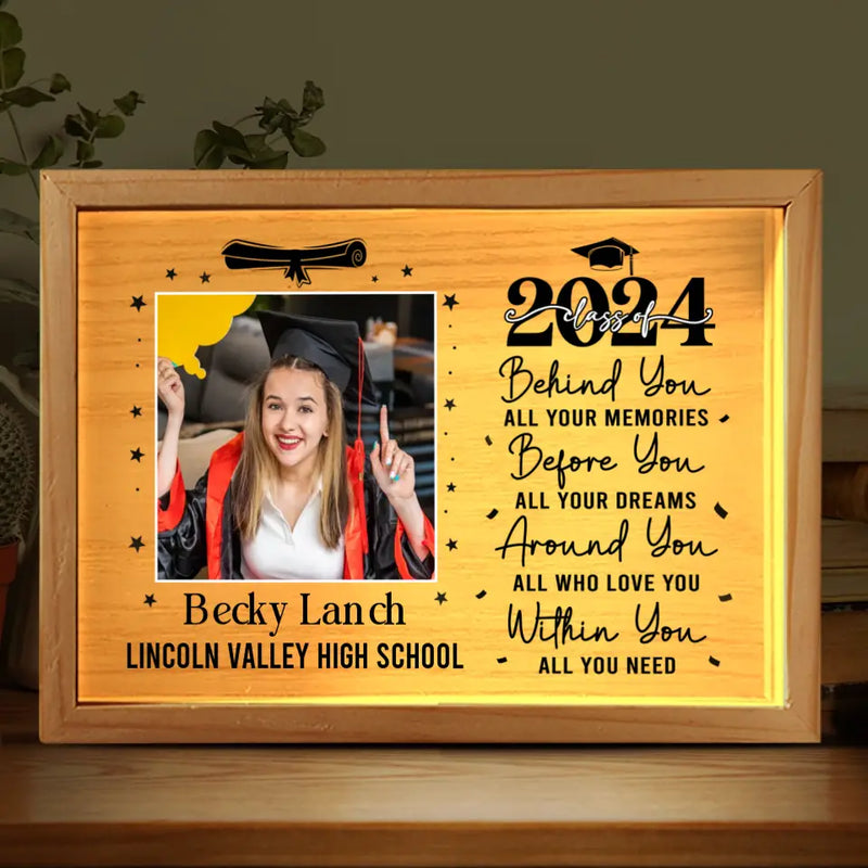 Custom Photo Graduation Gifts for Students - Personalized Frame Light Box